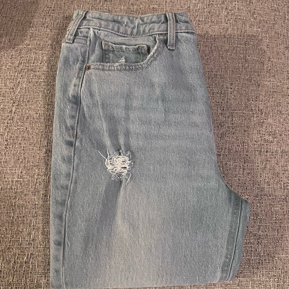 Old Navy Extra High Rise Sky High Straight Jeans